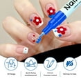 thumbnail image 5 of 12 Colors Nail Art Pens Set, 0.5 MM 3D Nail Color Pens, Waterproof and Quick-Drying Paint Markers, Drawing Painting Liner Brush for DIY Nail Art Beauty Adorn Manicure Tools, 5 of 9