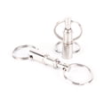thumbnail image 3 of TRIANU 15Pcs Pull-Apart Silver Key Ring Easy Detach Double Spring Split Snap Separate Chain Convenient Accessory Gift, 3 of 8