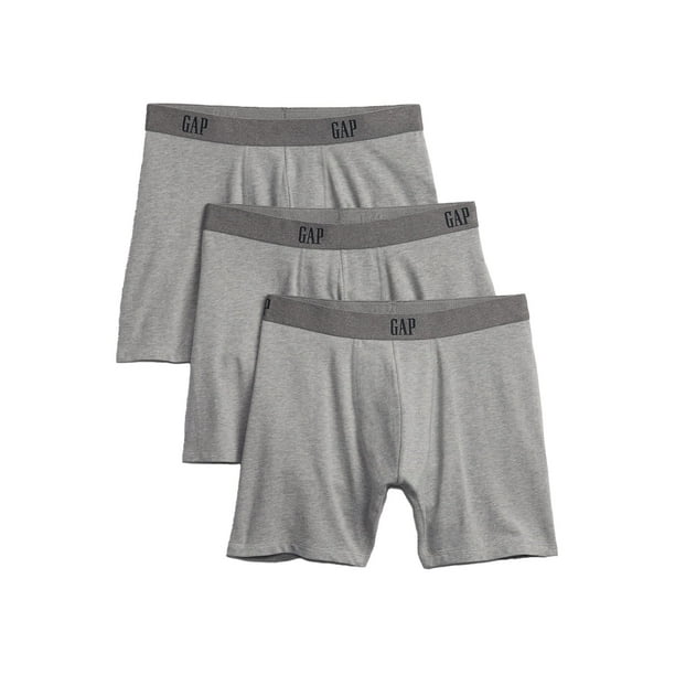 Calzoncillos Boxer Brief GAP, paquete de 3 unidades, para hombre, color gris jaspeado