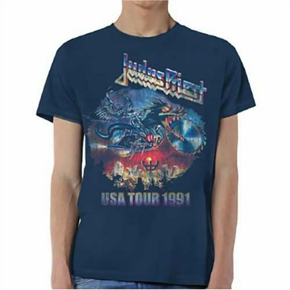 Judas Priest Unisex T-Shirt Painkiller US Tour 91 (Small)