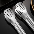 thumbnail image 3 of SPRING PARK Stainless Steel Kitchen Tongs, Easy to clean salad tongs,Cooking Tongs,Heat Resistant,Non-slip Cooking Tongs for Grilling,Frying and Serving Utensils, 3 of 7