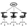 thumbnail image 2 of Rolling Stool Task Chair Drafting Adjustable with Wheels and Backrest Heavy Duty for Office Kitchen Medical Dentist Shop Lab and Home(Without Footrest), 2 of 5
