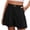 Black-02, variant on Womens Shorts Summer Elastic High Waist Zipper Button Tailored Shorts Casual Pleated Beach Vacation Clothes