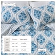 thumbnail image 3 of Coastal Quilt Set - Lightweight, Soft, All-Season - 2-Piece Reversible Nautical Bedding Set (Twin / Twin XL, Nautical Medallion), 3 of 6