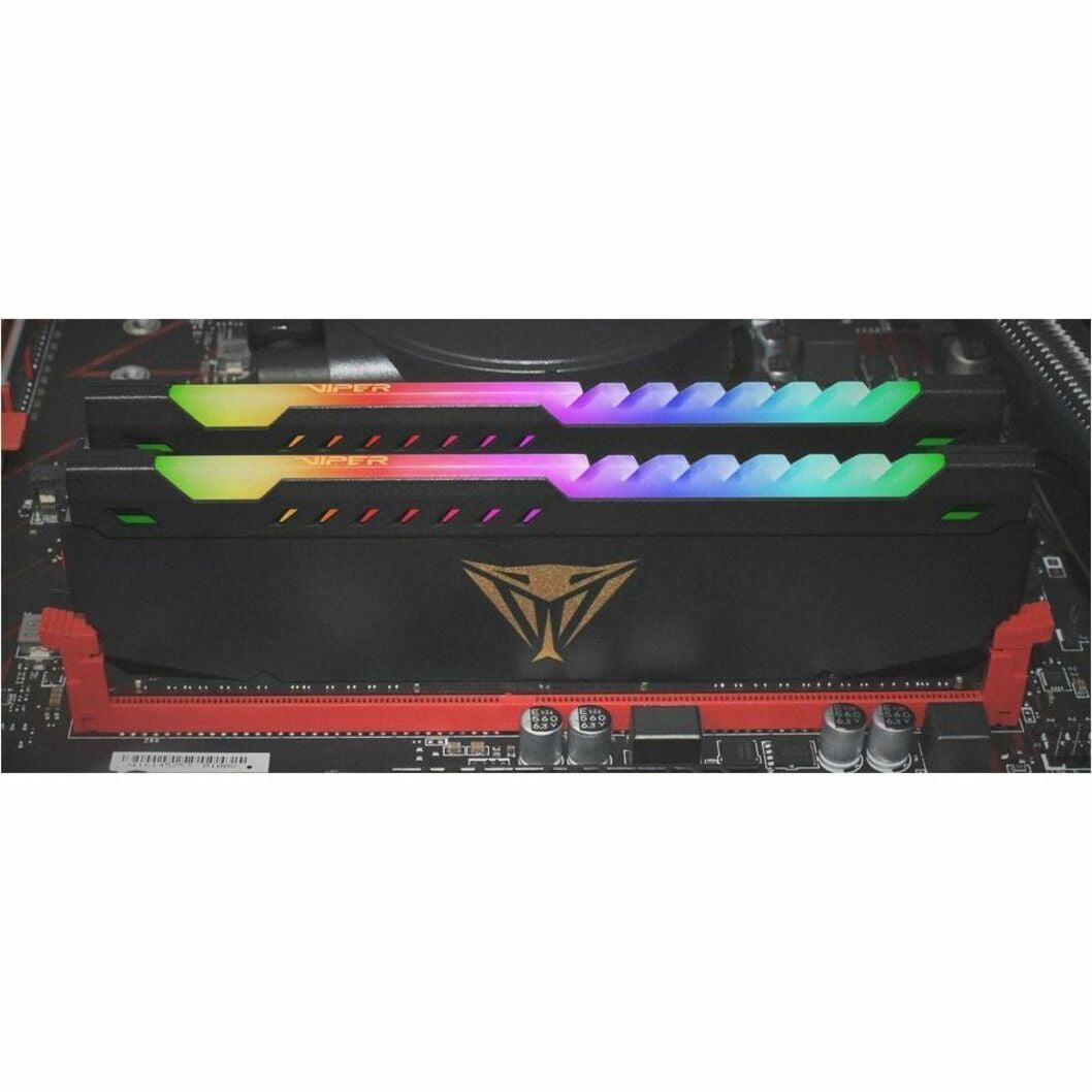 Patriot Viper Steel RGB DDR4 RAM 32GB (2X16GB) 3600MT/s CL18 1.35v UDIMM Desktop Gaming Memory Kit Compatible with XMP - PVSR432G360C8K