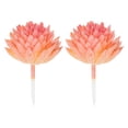 thumbnail image 1 of Unique Bargains Artificial Succulents Picks Unpotted Faux Succulent Small Fake Succulent Plants Orange 2 Pack, 1 of 5