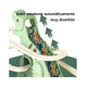 thumbnail image 5 of Juguete Infantil De Tobogán De Escalada Con 5 Dinosaurios Malubero Verde, 5 of 5