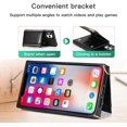 thumbnail image 4 of Compatible with iPhone 12 Pro Max Wallet Case with Crossbody Neck Strap Lanyard Purse Handbag Shoulder Strap Cover with PU Leather Credit ID Card Holder Kickstand Stand Protection Case 6.7" Black, 4 of 15