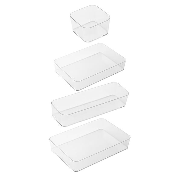 HOMEMAXS 1 Set Drawer Organizer Bins Kitchen Cabinet Organizers Dresser Divider Storage Case Drawer Organizer Set