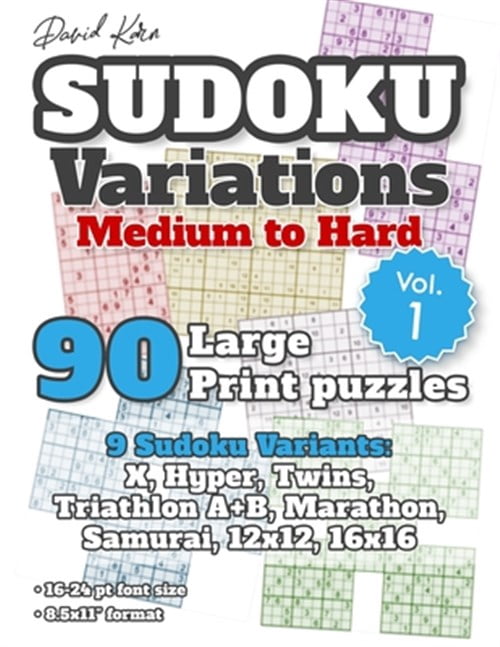 Pre-Owned David Karn Sudoku Variations - Medium to Hard Vol 1: 90 Large