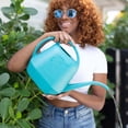 thumbnail image 2 of Bloem Aqua Rite 1.1 Gallon (144 Fl Oz) Bermuda Teal Resin Watering Can for Indoor and Outdoor Use, 2 of 5