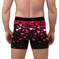 thumbnail image 5 of JSKUMAR Men's Funny Underwear Cute Heart Graphic Casual Breathable Woven Boxers Briefs Valentines Day Outfit for Men (Multicolor#9,XL), 5 of 8