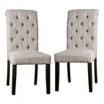 thumbnail image 3 of Furniture of America Rossas Wood 5-Piece Round Dining Table Set in Light Gray, 3 of 12