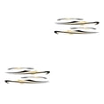 thumbnail image 3 of Becaristey Easy To Attach Car Accessory Cool Style And Personalized Fashionable Decorative Black and Gold 2Set, 3 of 6