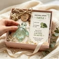 thumbnail image 6 of Original Recycled Glass Support Turtle, Emotional Support & Mindfulness Gift, Handmade Sea Turtle Resin Decor for Friends, Coworkers, Women,(1PCS), 6 of 6