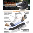 thumbnail image 2 of Milwaukee Leather MBM9114 Men's Black Waterproof Leather Street Riding Shoes with Shift Protection and Ankle Support 9.5, 2 of 10