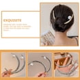thumbnail image 2 of Miangastore Épingle à Cheveux Argentée 2 Pcs 4.7x0.8x0.4In, 2 of 9