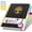 Black, variant on NIRMIRO A4 5-Subject Spiral Notebook, 8.5"x11", College Ruled with Removable Tabs, 300 Pages 100GSM Thick Paper & Inner Pocket for Writing