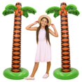 thumbnail image 1 of Palmeras inflables de 1,7 m de altura, paquete de 2, Luau Hawaiian Party, 1 of 9