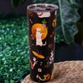 thumbnail image 2 of Japanese Cat Tumbler 20 oz Travel Coffee Mug Print Skinny Tumblers with Lid and Straw Stainless Steel Insulated Coffee Cups Cat Lover Gifts for Women Girls, 2 of 6