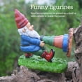thumbnail image 4 of Escultura de resina de jardín, estatua de puerta divertida, figuritas bonitas de Navidad, ornamento interior para Patio, coleccionables, suministros de decoración para fiesta en casa, 4 of 7