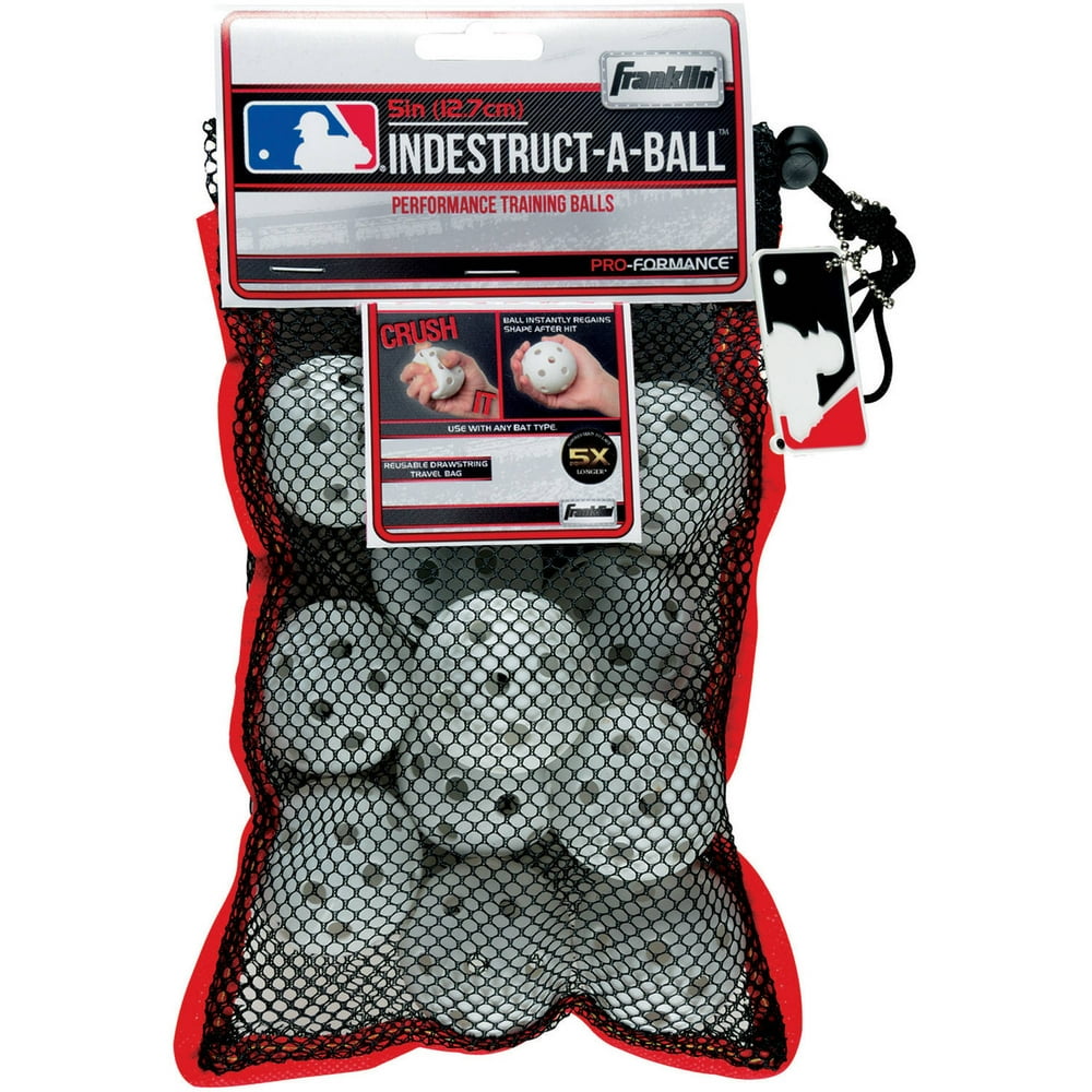 Franklin Sports MLB IndestructABall Micro Baseballs (12Pack