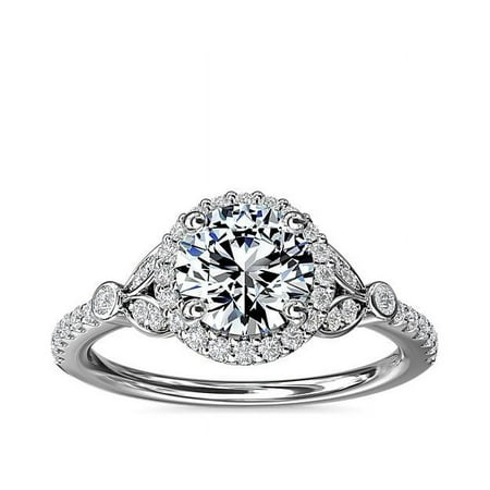 IGI CERTIFIED 2.50 Ct Beautiful Solitaire Round Cut Lab Grown Diamond Ring for Wedding Solid 950 Platinum Size 7 (F-G/VS1) by CARATUP