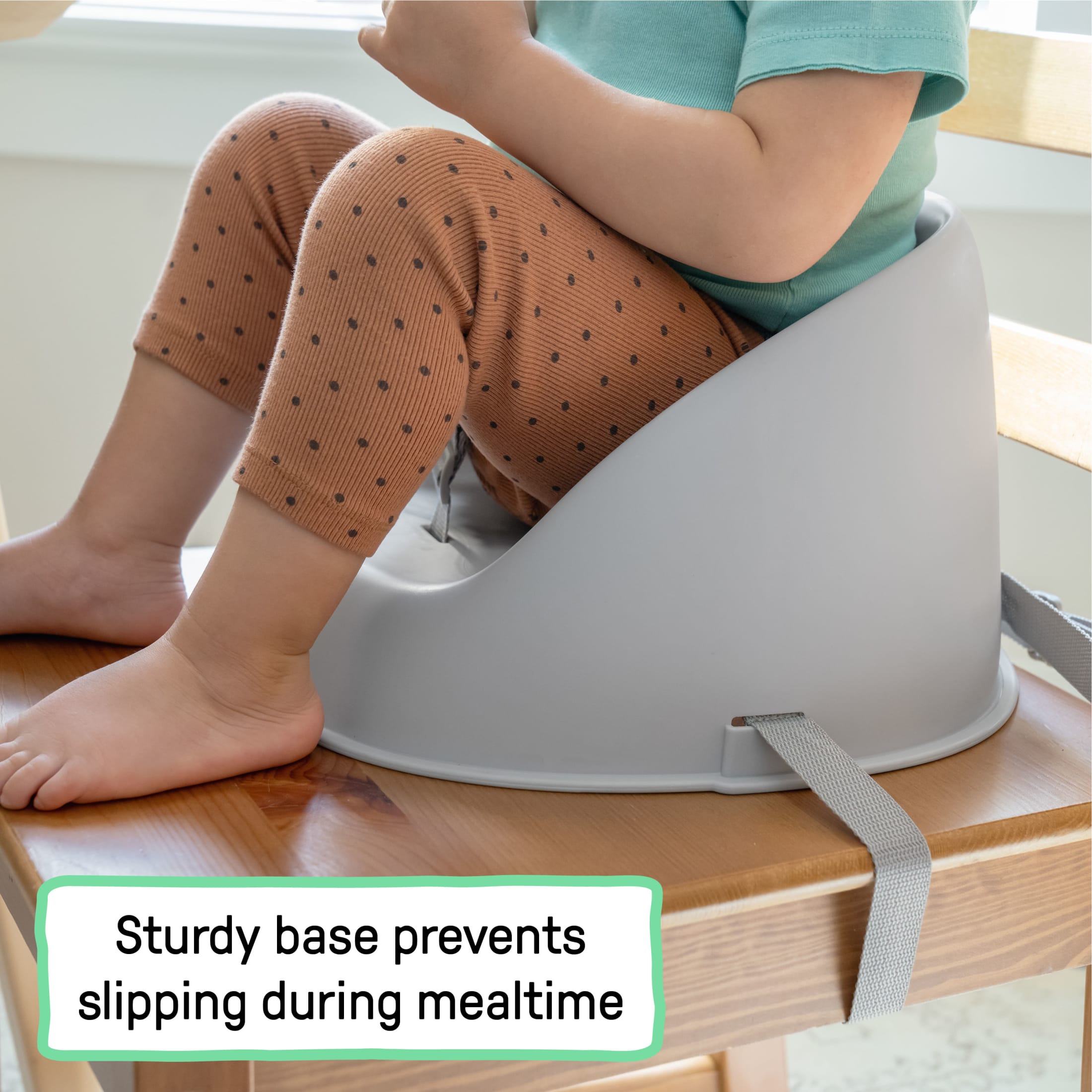Ingenuity My Spot Easy-Clean Booster Seat, Grey photo 4