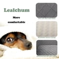 thumbnail image 3 of Lealchum Asiento de coche para perros medianos/grandes, 2 correas de seguridad con clip, cama de coche para 2 perros pequeños, cómodo asiento de coche para mascotas, extraíble y lavable, fácil de inst, 3 of 5
