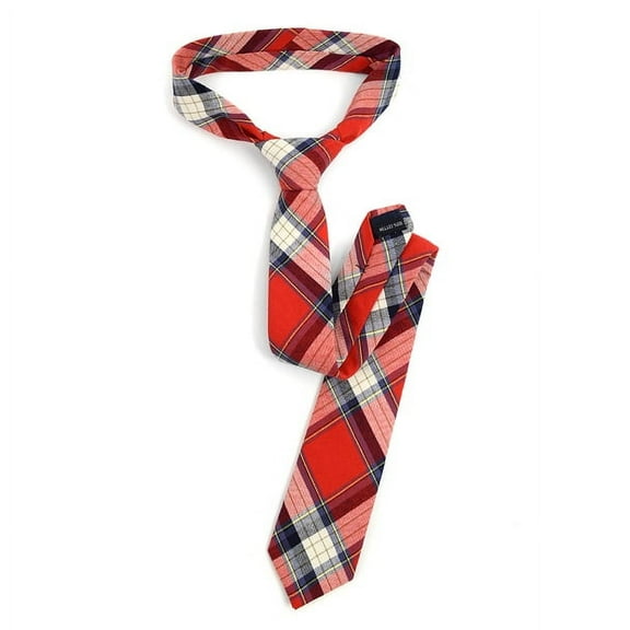 Men's Flannel Plaid Slim Tie