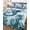 Blue, variant on Twin XL Quilt Bedding Set, Ocean Seahorses Reversible Summer Quilt 3 Pieces, Coastal Animals Seaweed Strafish Compass Blue Lightweight Bedspreads Coverlets with 2 Pillow Shams for All Seasons