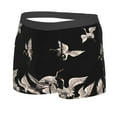 thumbnail image 2 of Kll Japanese White Crane Men'S Cotton Boxer Briefs Underwear-Large, 2 of 9