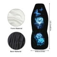 thumbnail image 5 of ZIATUBLE Galaxy Butterfly Floral Car Seat Dust Cover 2 Pcs Auto Interior Seat Protector Easy to Install High Back Saddle Blankets Universal for Cars SUV Trucks Car Decor Accessories, 5 of 7