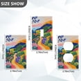 thumbnail image 7 of Yayeee Blank Wall Plate Cover 1-Gang 4.5"x2.7" Home Unused Decorative Outlet, Art Path, 7 of 7