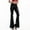 Black, variant on Babysbule Womens Flare Pants Women's Nightclub Style Flared Pants Multi-color Stretch Micro Stretch Slim Pants