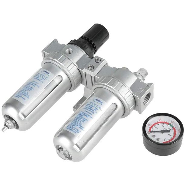 1/2" NPT Air Filter Pressure Regulator Lubricator Dryer Gauge Kit Water