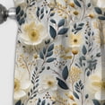 thumbnail image 3 of Designart "Nordic Floral Whirlwind" Floral Blackout Curtain Single Panel, 3 of 4