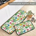 thumbnail image 3 of Retro Honey Bees Wildflowers Kitchen Mat Set of 2 Anti-Fatigue Kitchen Rug Set Non Slip Foam Cushioned Kitchen Runner Rugs and Mats Comfort Standing Mat for Farmhouse Doormat Laundry, 3 of 6