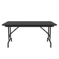 thumbnail image 2 of Correll Adjustable Height High Pressure Top Folding Table 30x48" RECTANGULAR, BLACK GRANITE BLACK, 2 of 4