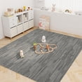 thumbnail image 2 of Gymax 100 Sq. Ft. Wood Grain Puzzle Mats 25-Pack EVA Foam Interlocking Floor Tiles Gray, 2 of 10