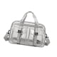 thumbnail image 5 of Bolso tote transparente de PVC con correa ajustable para el hombro, ideal para deportes y viajes de negocios. Gris, 5 of 9