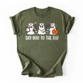 thumbnail image 3 of Funny Nurse Ghost Halloween Vaccine Say Boo to The Flu T-Shirt, Spooky Season T-Shirt, Fullsizes S-5XL Multicolors T-Shirt, 3 of 5