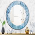 thumbnail image 3 of Designart 'Geode Interior With Light Blue Crystals' Miroir Mid-Century - Miroir Mural Ovale ou Rond - 24x36, 3 of 4