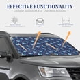 thumbnail image 4 of Fotbe Party Shark Cut 2-Piece Car Windshield Sun Shade | Sun Blocker for Car Windshield | Foldable Automotive Interior Accessories for Sun Protection-Medium, 4 of 7