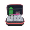 thumbnail image 1 of Caja de almacenamiento de botellas Bolsa de botella de 10 ml de punto de cruz 15 rejillas Contenedor de viaje de aceite esencial EVA, rojo Advancent HA004216-01, 1 of 7