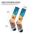 thumbnail image 4 of Pofeuu Cloud Cute Hamster Print Compression Socks for Women & Men Circulation - Best Support for Nurses,Running,Athletic,Sports, 4 of 7
