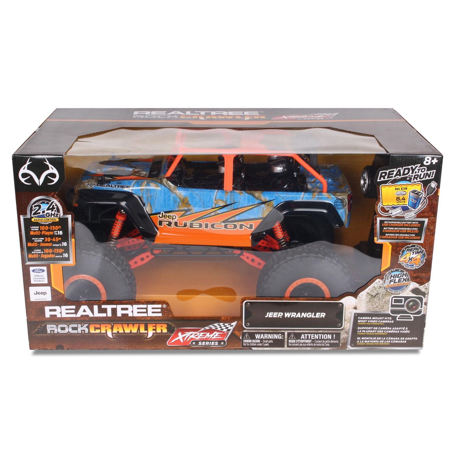 NKOK RC 4x4 Xtreme RealTree Jeep Wrangler illimité jouet RC à l'échelle 1/10