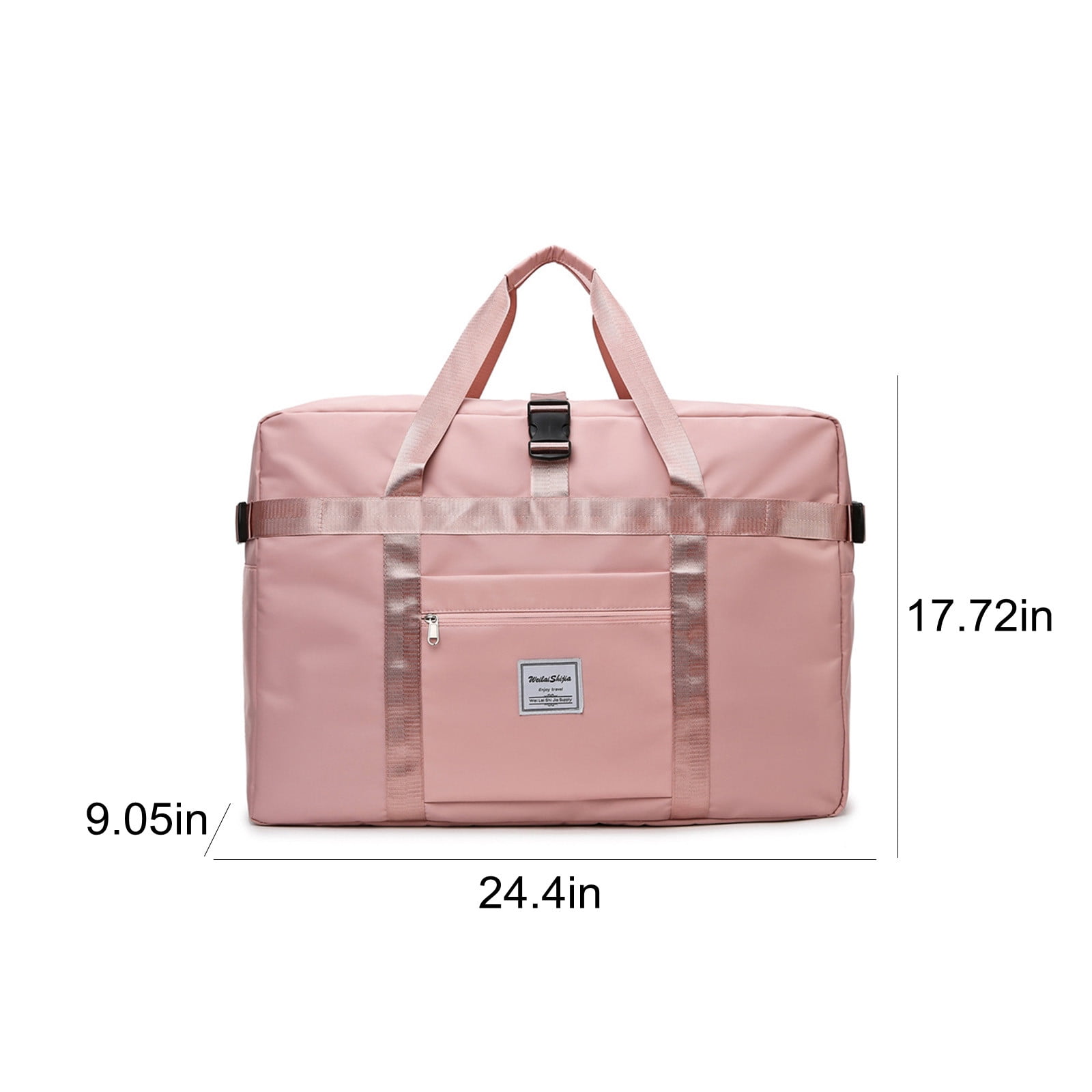TaTaai 2Pcs Sport Travel Duffle Bag Gym Tote Bag for Women, Weekender Carry on Bag for Airplane, Ladies Beach Overnight Bag Waterproof Luggage Bag with Toiletry Bag