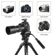 2018 New Upgraded ZoMei Anti-Skid Photographic Tripo d 3 Sections Legs Camera Phone Tripo d Holder(Black)