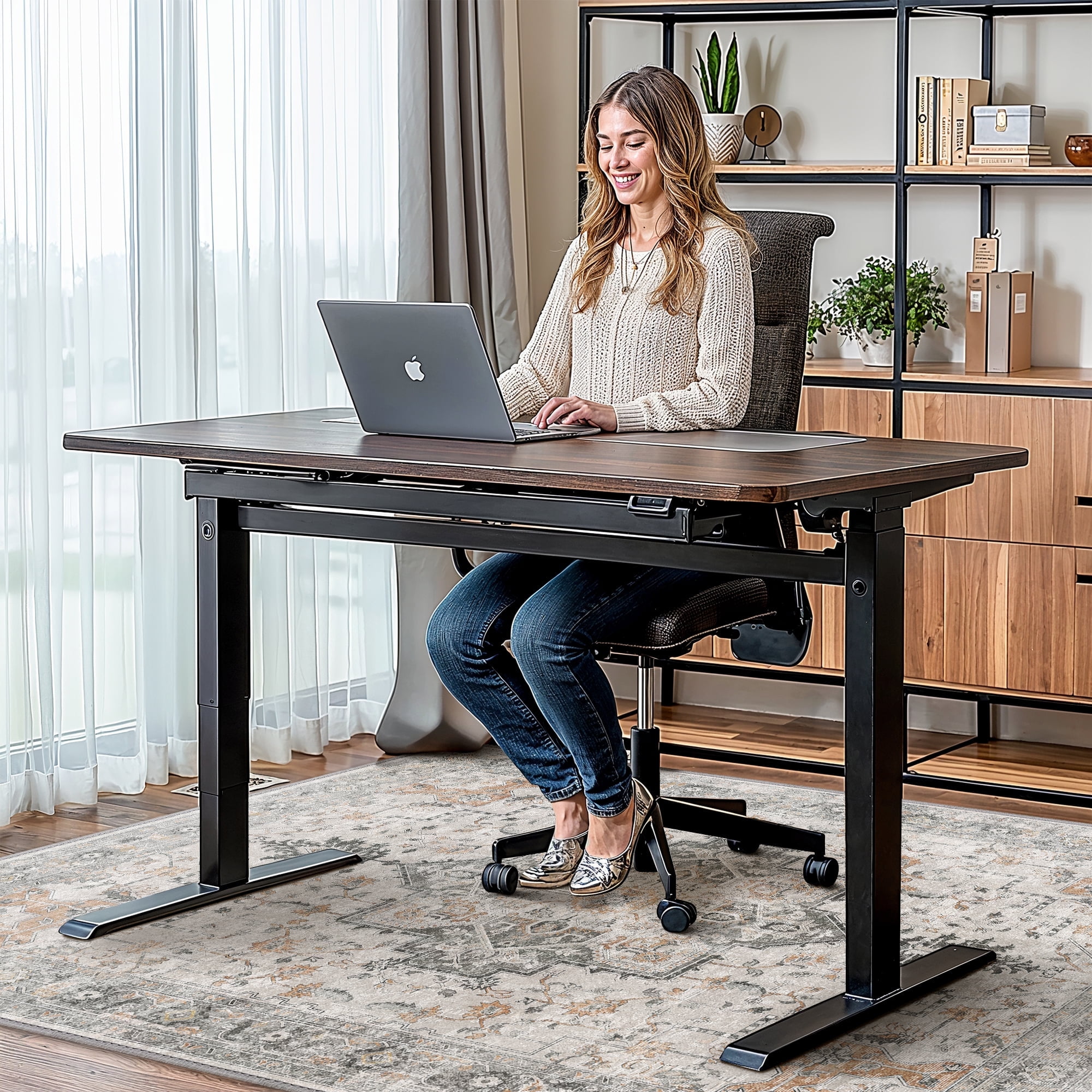 KUETH 36"X 48" Protective Flooring Office Chair Mat for Hardwood Floor and Tile Floor, Heavy Duty Desk Chair Mat for Carpets, Anti Slip Office Floor Mats for Rolling Chairs, Low Pile Under Desk Rug